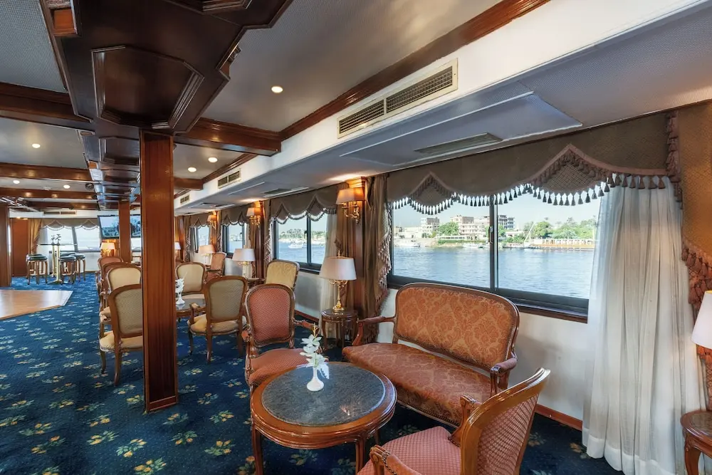 Lounge aboard the Orient Nile Romance Nile Cruise Nile cruise